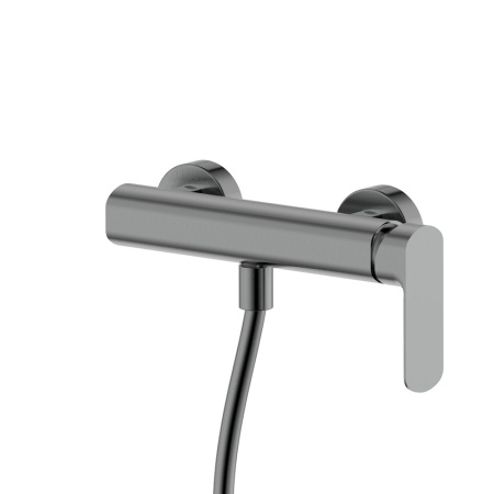 Смеситель для душа с душевым набором AQUAme Monza AQM6313GM вороненая сталь