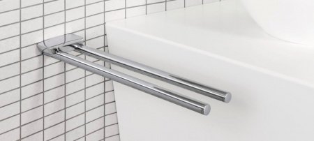Полотенцедержатель Kludi Ambienta 5397705 двойной Хром