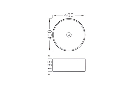 Раковина накладная 40см Aquatek Европа AQ5118-MB черный матовый