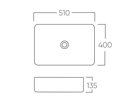 Раковина чаша Bronze de Luxe Lacio 1073M, белый