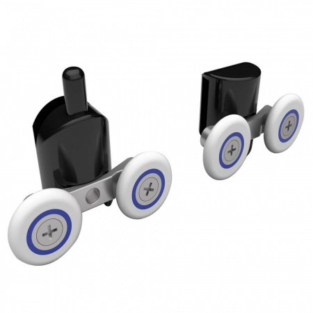 Душевая кабина Black&White G8028 115x90x215 профиль черный матовый, стекло прозрачное