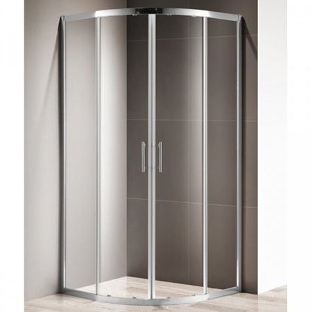 Душевой уголок Cezares Giubileo R2 100x100 профиль Хром стекло прозрачное