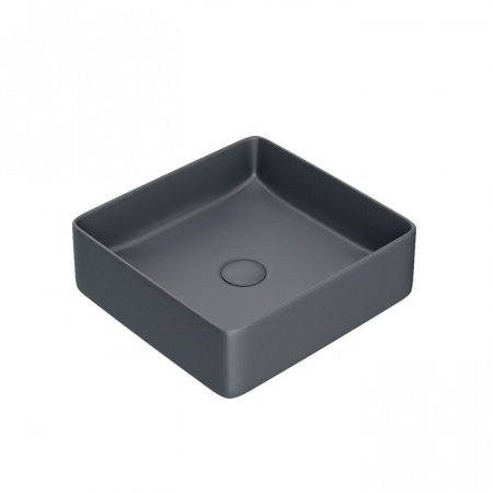 Раковина накладная 36см IDDIS Slide SLIGM01i27 серый матовый