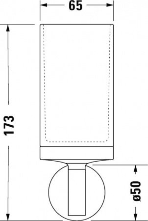Стакан для зубных щеток Duravit Starck T 0099311000 Хром