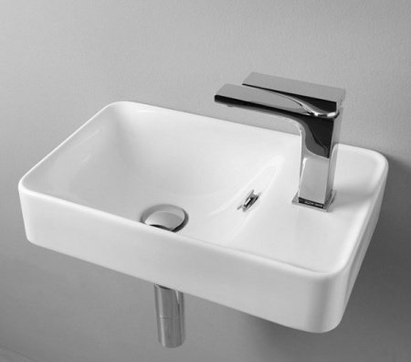 Раковина накладная 45см ArtCeram Savon LML003 белый