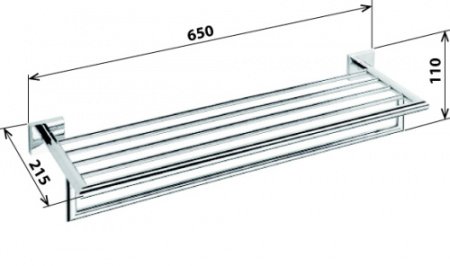 Полки для полотенец Bemeta Beta 132205072 Хром
