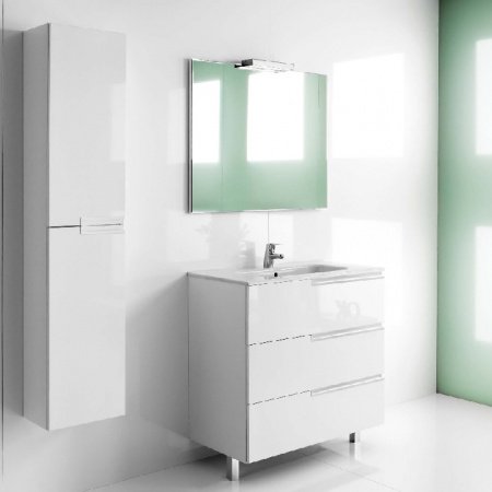 Тумба под раковину Roca Victoria Nord Ice Edition 60 подвесная 3 ящика ZRU9302834 Белый глянец