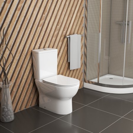 Напольный унитаз-компакт Grossman GR-4448S белый, с сиденьем микролифт