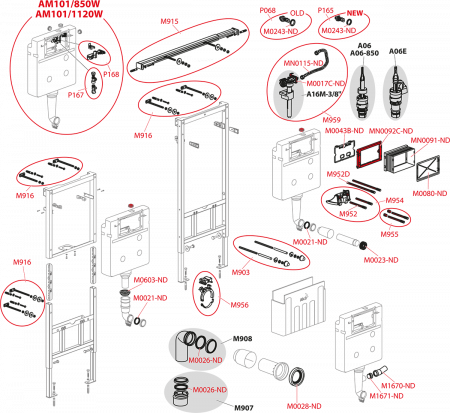 Готовое решение для подвесных унитазов AlcaPlast Sadromodul AM101/1120-3:1RUS SET+M71
