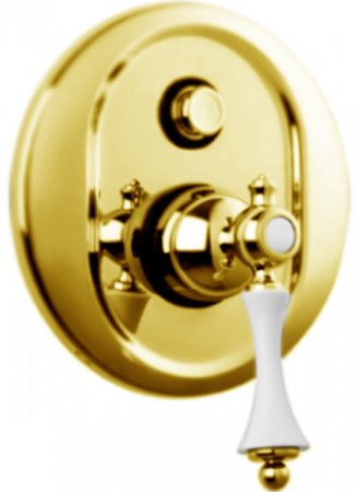 Смеситель для ванны и душа Cezares Margot MARGOT-VDIM-01-Bi Хром/белый