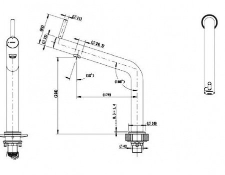 Смеситель для раковины Bravat Magic Cube F164124C-1-ENG хром