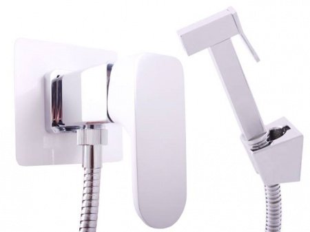 Гигиенический душ со смесителем Rav Slezak YUKON YU147/1CB, хром/белый