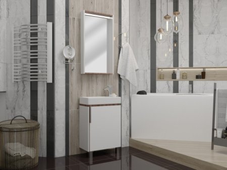 Зеркало Акватон Бэлла 46 1A221702BBAZ0 Белый Джара