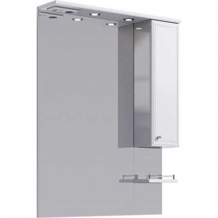 Зеркальный шкаф Aqwella Барселона 80 Ba.02.08 с подсветкой Белый