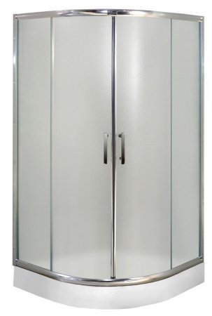 Душевой угол Esbano ES-8025 100x100x200 профиль хром, стекло матовое