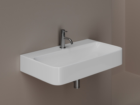 Раковина подвесная 81см Ceramica Nova Aura CN2006 белый