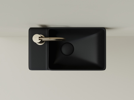 Раковина подвесная 40см Ceramica Nova Element CN5046MB черный матовый