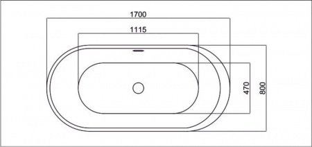 Акриловая ванна Black&White SB 109