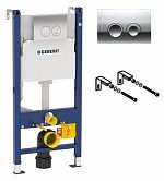 Готовое решение для подвесных унитазов Geberit Duofix UP100 458.124.21.1 хром глянцевый