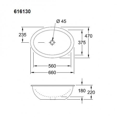 Раковина Villeroy & Boch Loop & Friends 6161 30 01 alpin