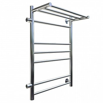 Полотенцесушитель водяной Тругор Аспект серия 3 73,6х40 хром, с полкой, подключение левое