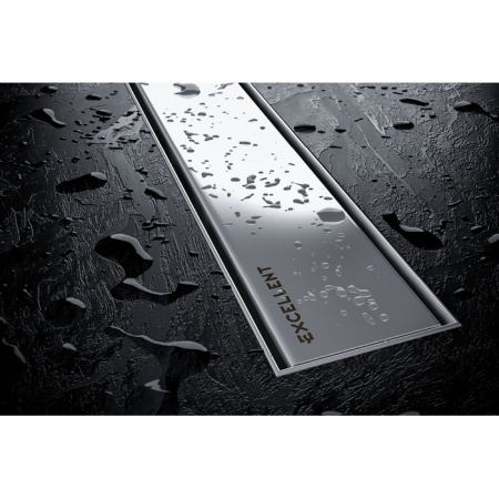 Душевой лоток EXCELLENT Stilio 70 см. решетка декоративная (хром)