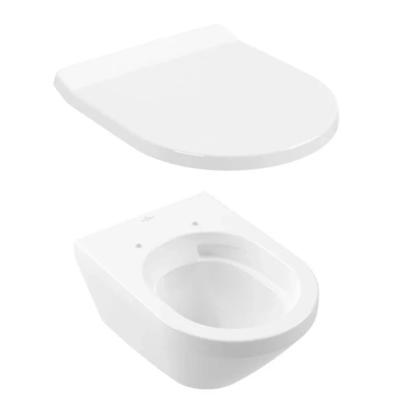Комплект (инсталляция + унитаз + сиденье микролифт + панель смыва белая) Villeroy & Boch Architectura 4616D301