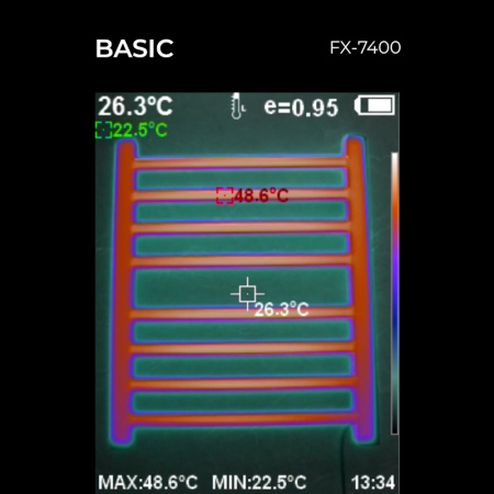 Полотенцесушитель электрический Fixsen BASIC 600х500 FX-7400W, белый