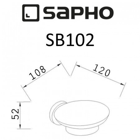 Мыльница Sapho SAMBA SB102 хром