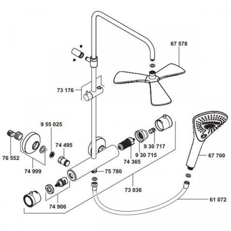 Душевая система Kludi Fizz 6709605-00 Хром