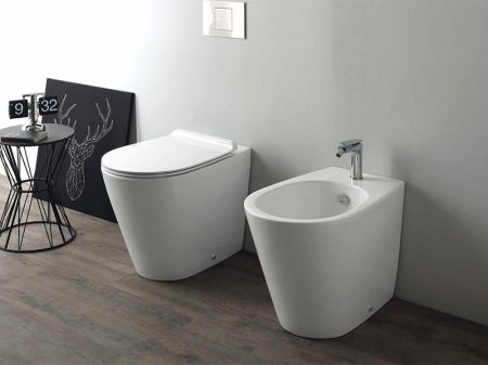 Унитаз приставной Simas Gambassi Rimless GA01 безободковый