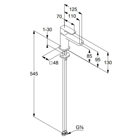 Смеситель для раковины Kludi Renon 422905375 белый матовый