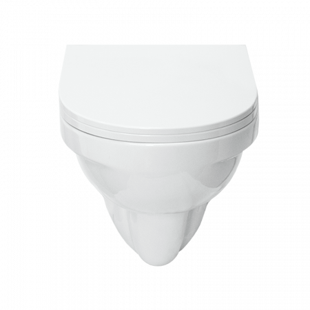 Унитаз подвесной Sanita Luxe Best DM BSTSLWH0104 белый с сиденьем микролифт