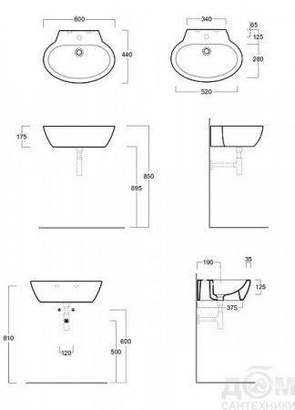 Раковина Simas Spazio LFT 24 Белый