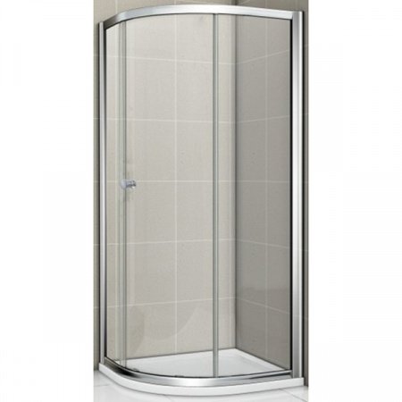 Душевой уголок Cezares Pratico R-1 90x90 профиль Хром стекло прозрачное