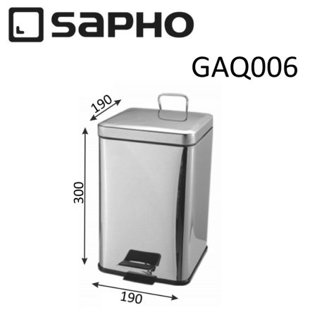 Мусорное ведро Sapho SIMPLE LINE GAQ006 хром