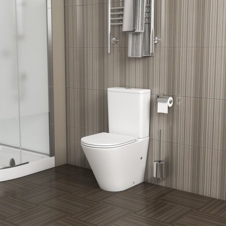 Напольный унитаз-компакт Grossman GR-4450MS белый, с сиденьем микролифт