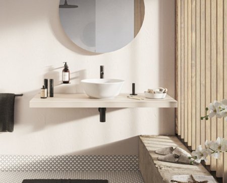 Раковина накладная 38см Vitra Geo 7421B003-0016 белый