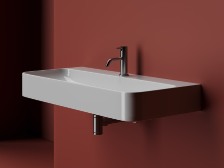 Раковина подвесная 102см Ceramica Nova Aura CN2007 белый