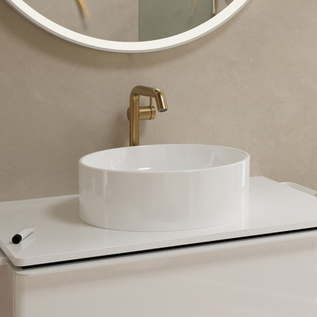 Смеситель для раковины Hansgrohe Tecturis S 73370140 бронза шлифованная