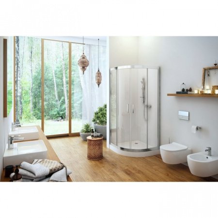 Душевой угол Excellent 201 90x90x190 профиль хром, стекло прозрачное