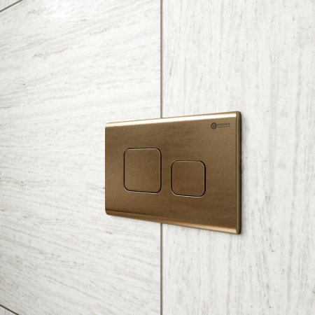 Клавиша смыва Point Афина PN44041BB для инсталляции, бронза брашированная