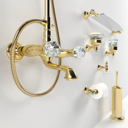 Крючок для полотенец Webert Karenina KA500401 Хром кристалл Swarovski