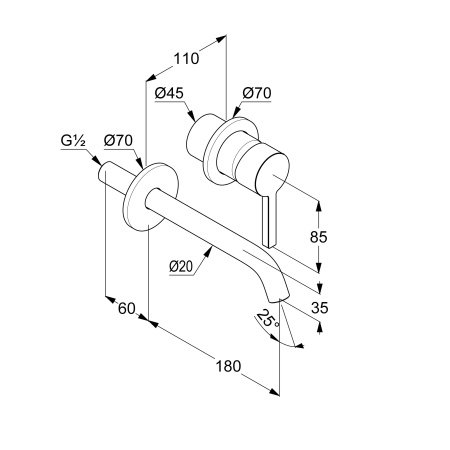 Смеситель для раковины Kludi Nova Fonte 202440515 хром