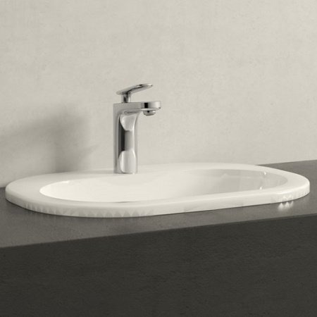 Раковина встраиваемая сверху 56 см Villeroy & Boch O.novo 41615601 alpin