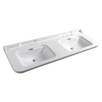 Раковина подвесная на 3 отверстия 100см Kerasan Waldorf 4143K1bi/cr*3 белый