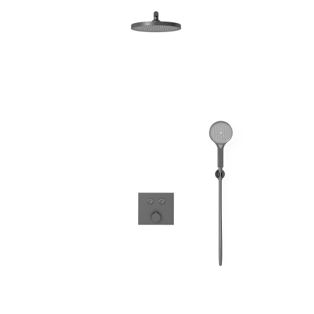 Душевой комплект Vincea VSFW-4212GM встраиваемый, 2 режима, вороненая сталь