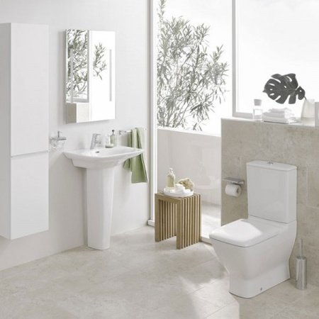 Чаша унитаза-компакта Laufen Palace New 8.2470.6 без бачка и сиденья, боковые отверстия