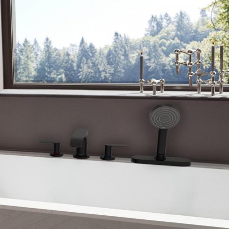 Смеситель для ванны Hansgrohe Vivenis 75444670 черный матовый
