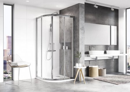 Душевой угол Ravak Blix XP2CP4 90x90x190 профиль хром блестящий, стекло прозрачное